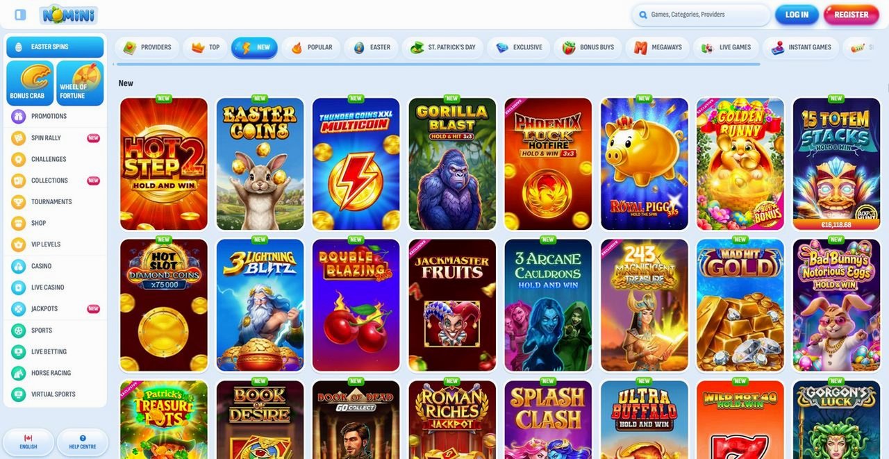 free spins nomini
